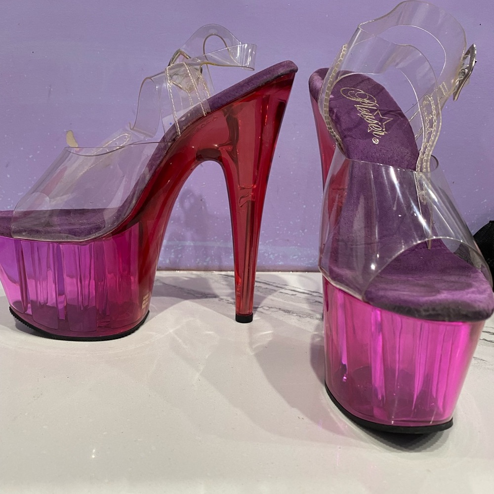 Pleaser heels, 6 inches tall size 6.